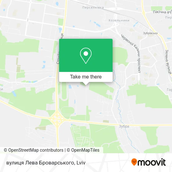 Карта вулиця Лева Броварського