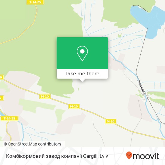 Комбікормовий завод компанії Cargill map