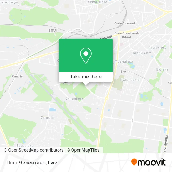 Карта Піца Челентано