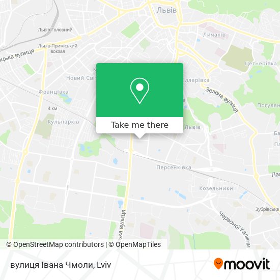 вулиця Івана Чмоли map