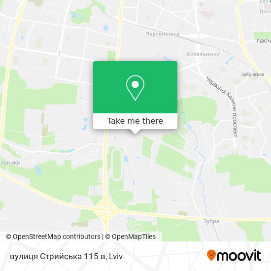 вулиця Стрийська 115 в map