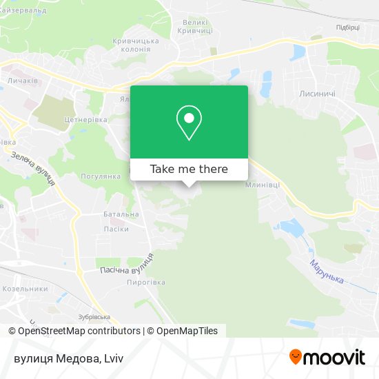 вулиця Медова map