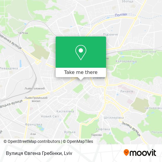 Вулиця Євгена Гребінки map