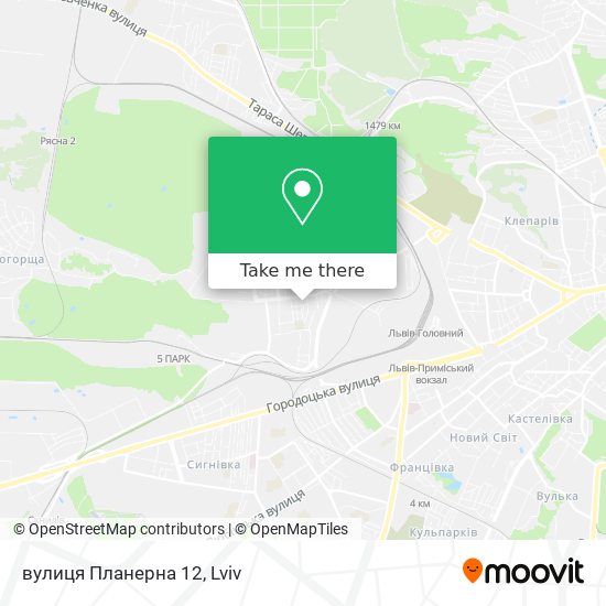 вулиця Планерна 12 map