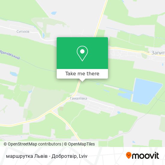 маршрутка Львів - Добротвір map