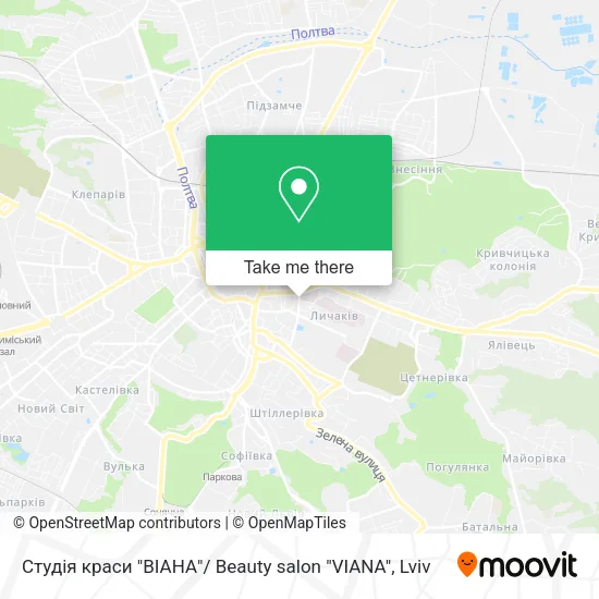 Карта Студія краси "ВІАНА"/ Beauty salon "VIANA"