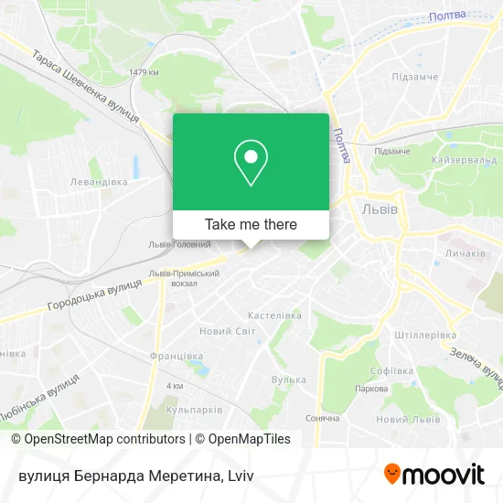 Карта вулиця Бернарда Меретина