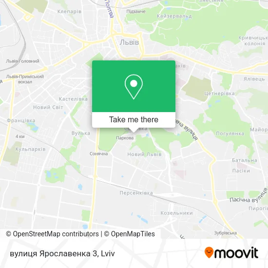 Карта вулиця Ярославенка 3