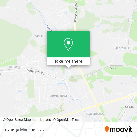 вулиця Мазепи map