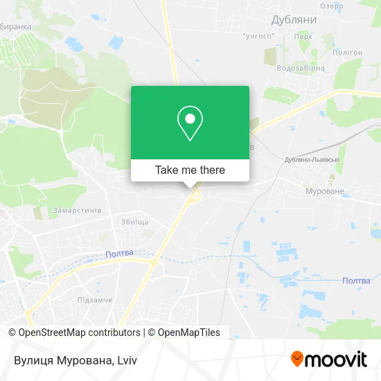 Карта Вулиця Мурована