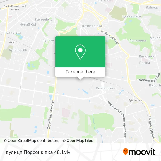 Карта вулиця Персенківка 48