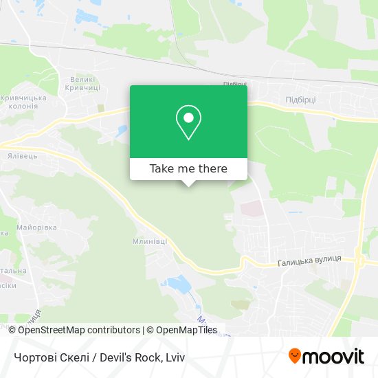 Чортові Скелі / Devil's Rock map