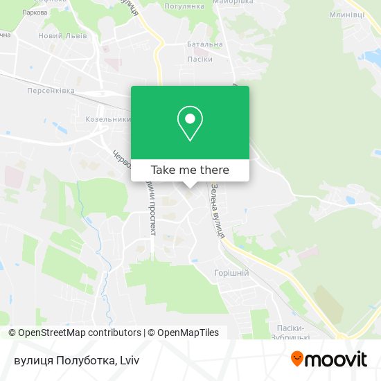 вулиця Полуботка map