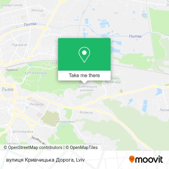 вулиця Кривчицька Дорога map