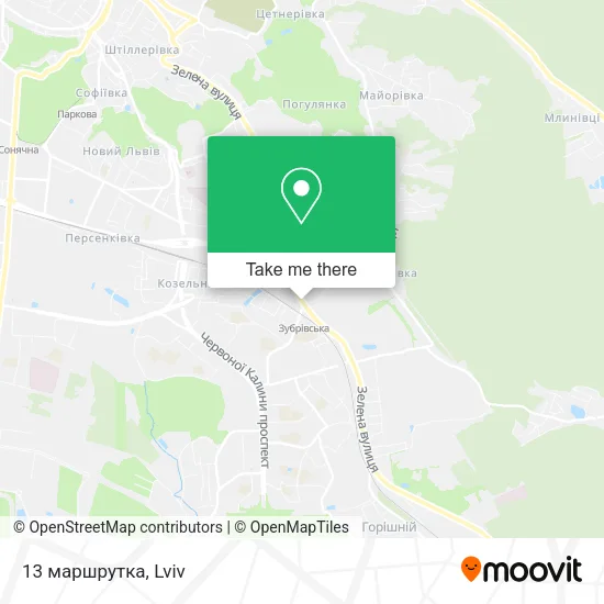 Карта 13 маршрутка