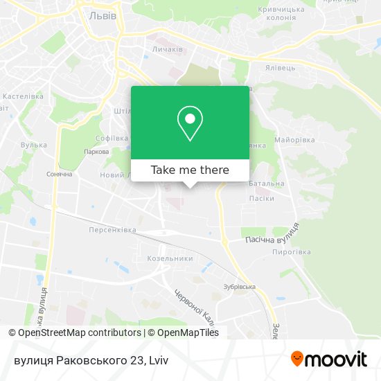 вулиця Раковського 23 map