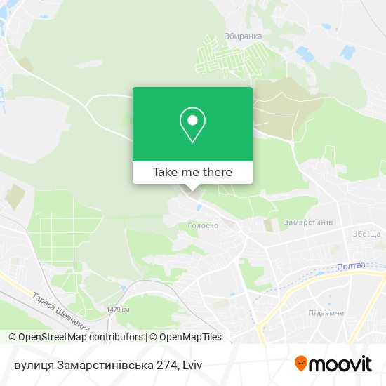 вулиця Замарстинівська 274 map