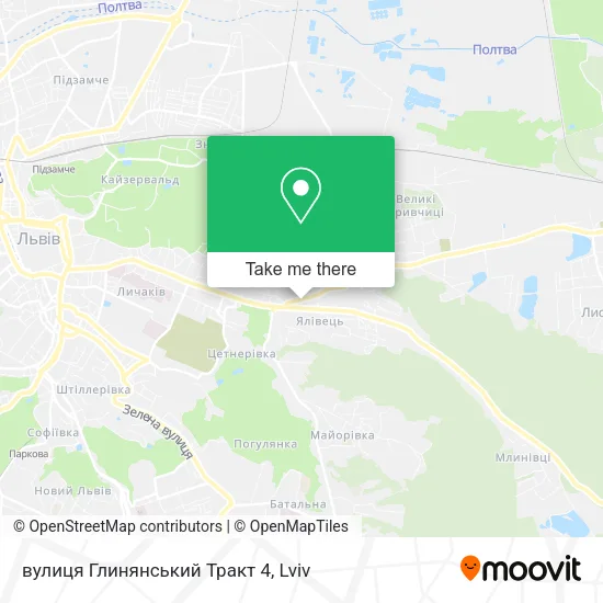 Карта вулиця Глинянський Тракт 4
