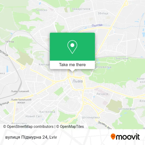 Карта вулиця Підмурна 24