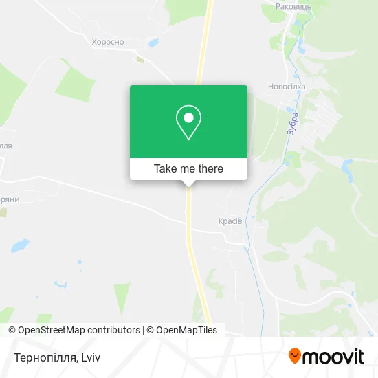 Карта Тернопілля