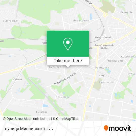 вулиця Мисливська map