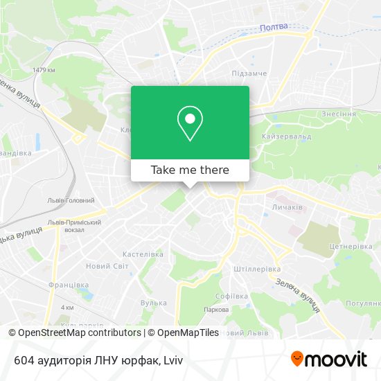 604 аудиторія ЛНУ юрфак map