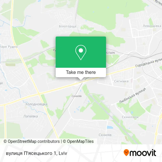 Карта вулиця П'ясецького 1