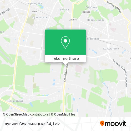 вулиця Сокільницька 34 map