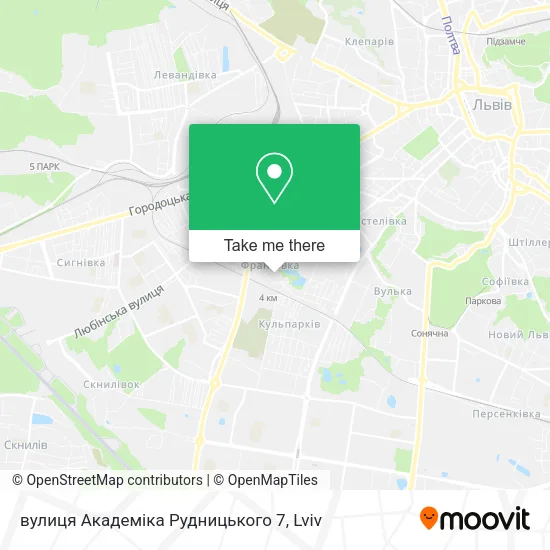 Карта вулиця Академіка Рудницького 7