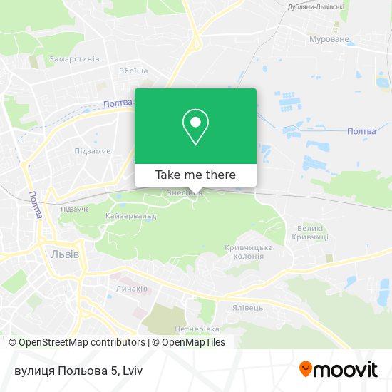 вулиця Польова 5 map