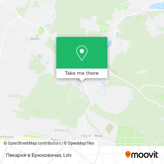 Карта Пекарня в Брюховичах