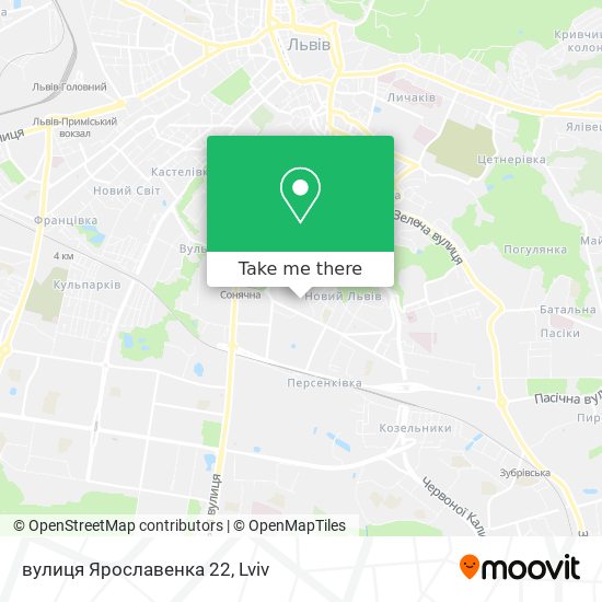 вулиця Ярославенка 22 map