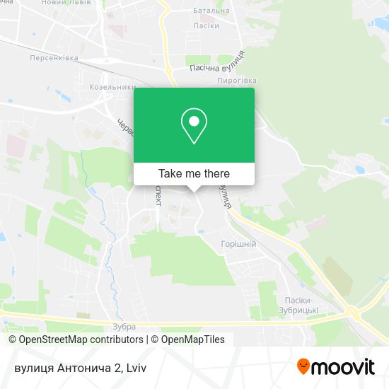 вулиця Антонича 2 map