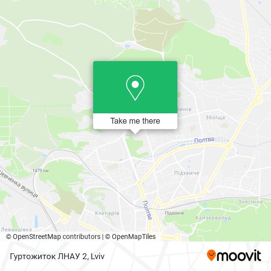 Гуртожиток ЛНАУ 2 map