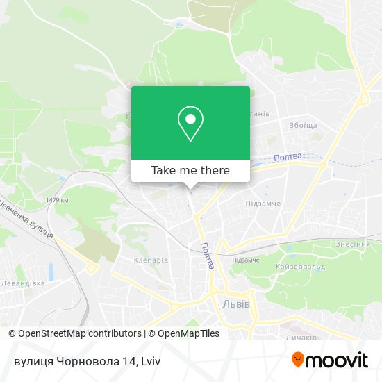 вулиця Чорновола 14 map
