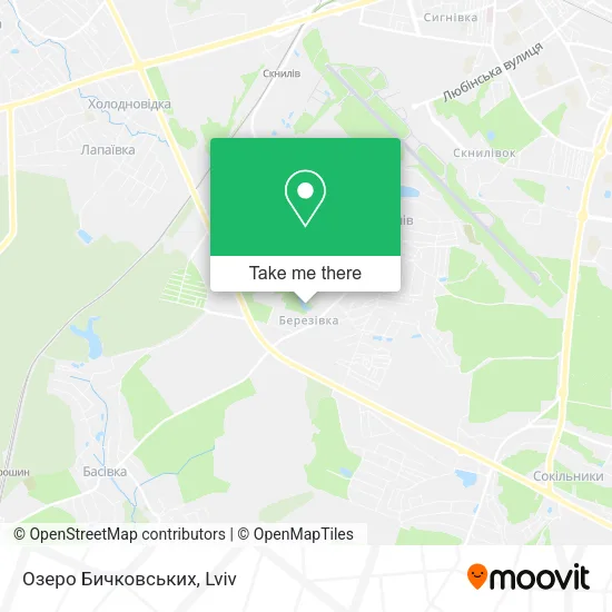 Карта Озеро Бичковських