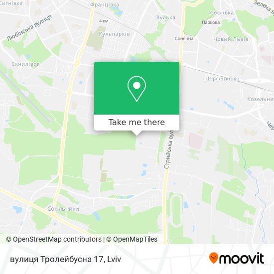 вулиця Тролейбусна 17 map