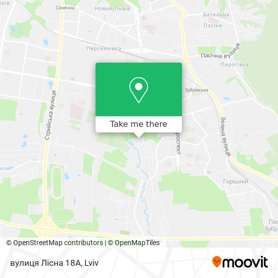 вулиця Лісна 18А map