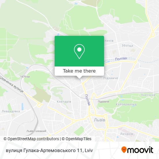 вулиця Гулака-Артемовського 11 map
