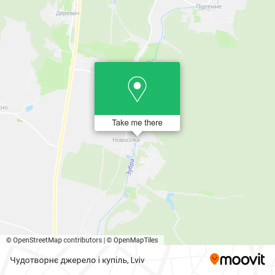 Чудотворнє джерело і купіль map