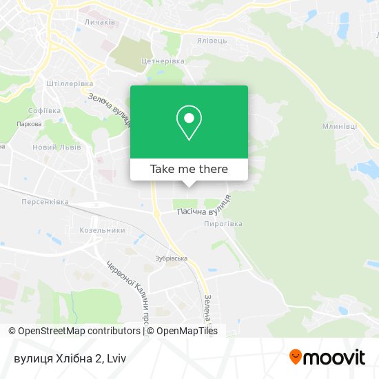 вулиця Хлібна 2 map