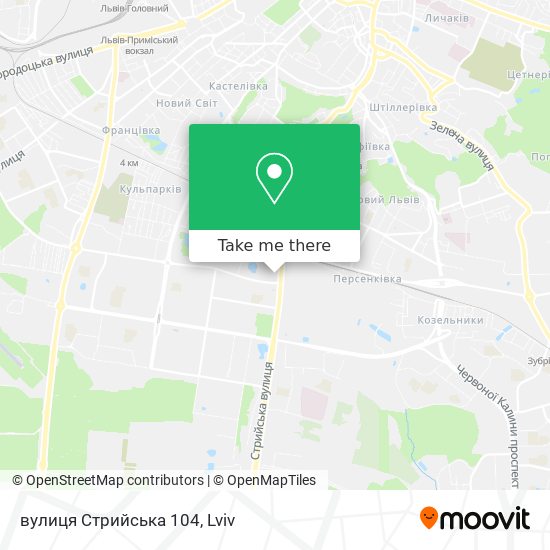 вулиця Стрийська 104 map