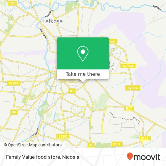 Family Value food store map