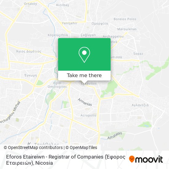 Eforos Etaireiwn - Registrar of Companies (Έφορος Εταιρειών) map