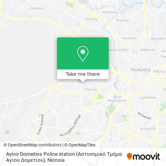 Ayios Dometios Police station (Αστυνομικό Τμήμα Αγίου Δομετίου) map