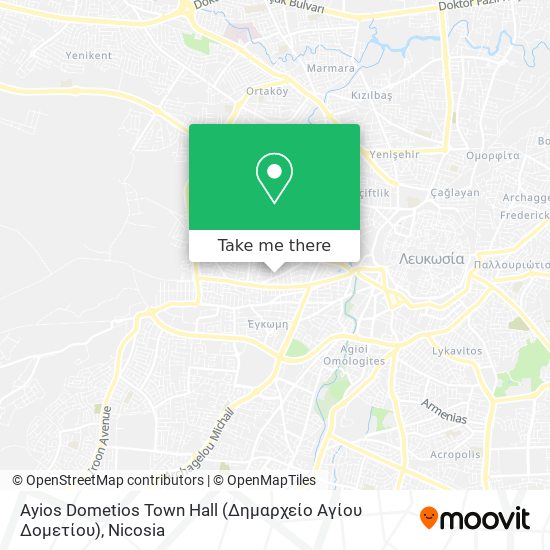 Ayios Dometios Town Hall (Δημαρχείο Αγίου Δομετίου) map