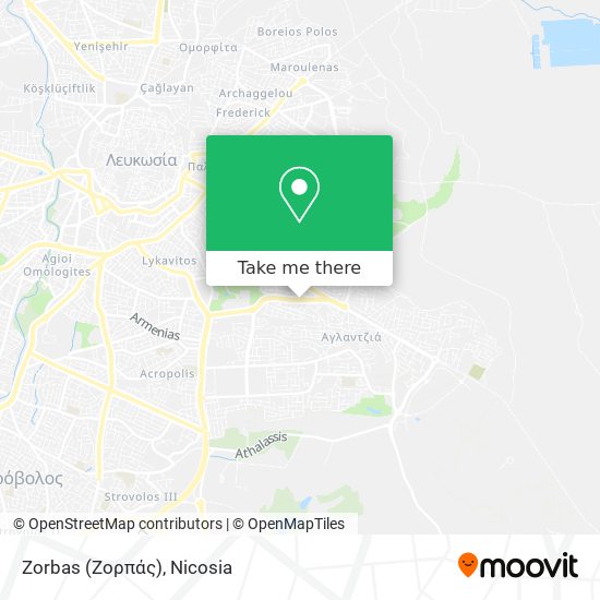 Zorbas (Ζορπάς) map