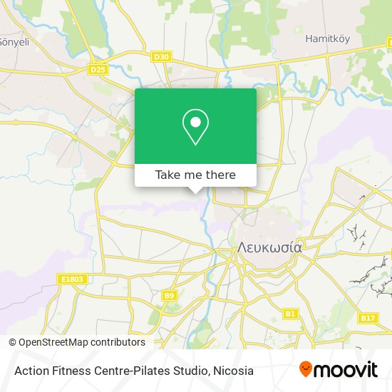 Action Fitness Centre-Pilates Studio map