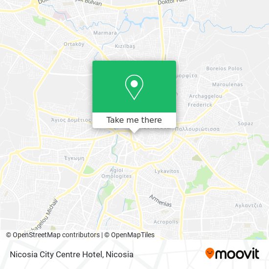 Nicosia City Centre Hotel map