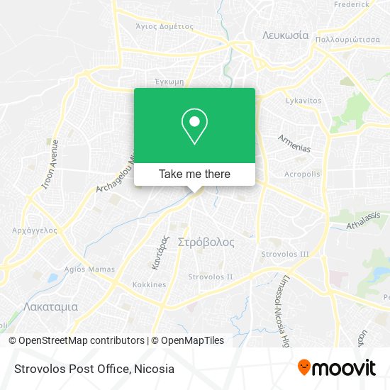 Strovolos Post Office map